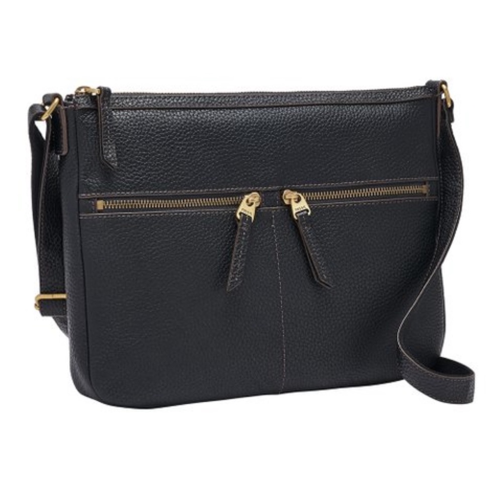 Fossil NWT Black Leather Crossbody/Shoulder Bag